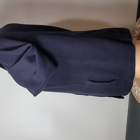 Karen Scott SPORT Navy Blue Button Down Knit Cardigan - Picture 7 of 12